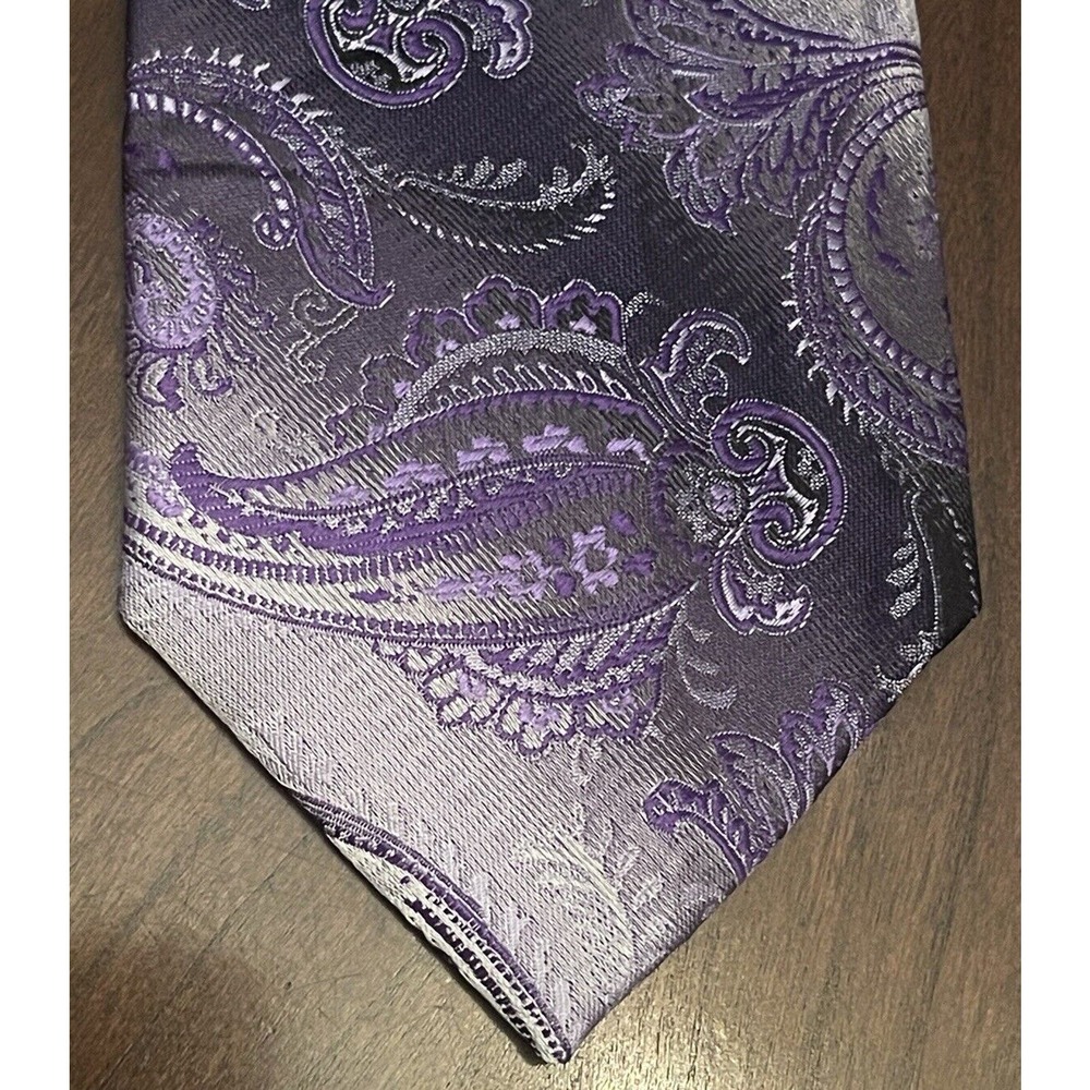 Architect Purple 100% Polyester Men’s Neck Tie Made In China